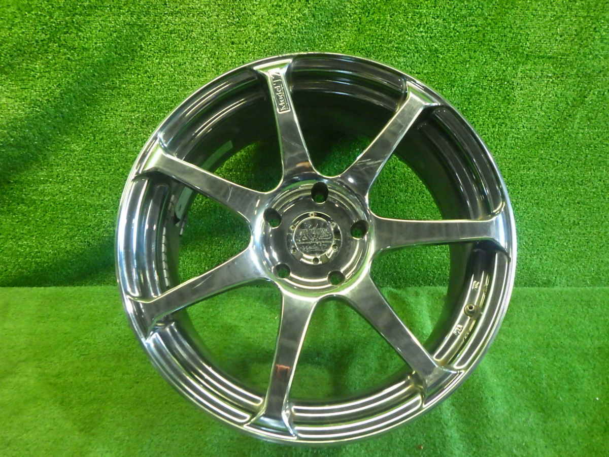 中古 17インチ 17×7.5J 5穴 ヨコハマ AVS MODEL T7 社外 アルミ  