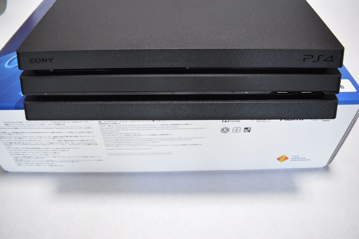 PS4 Pro ジェット・ブラック 1TB (CUH-7000BB01) 本体 完品 PlayStation4 SONY ソニー 中古_4