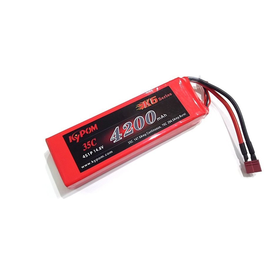 Kypom K6 14.8V 4200mAh 35C70C リポ バッテリー