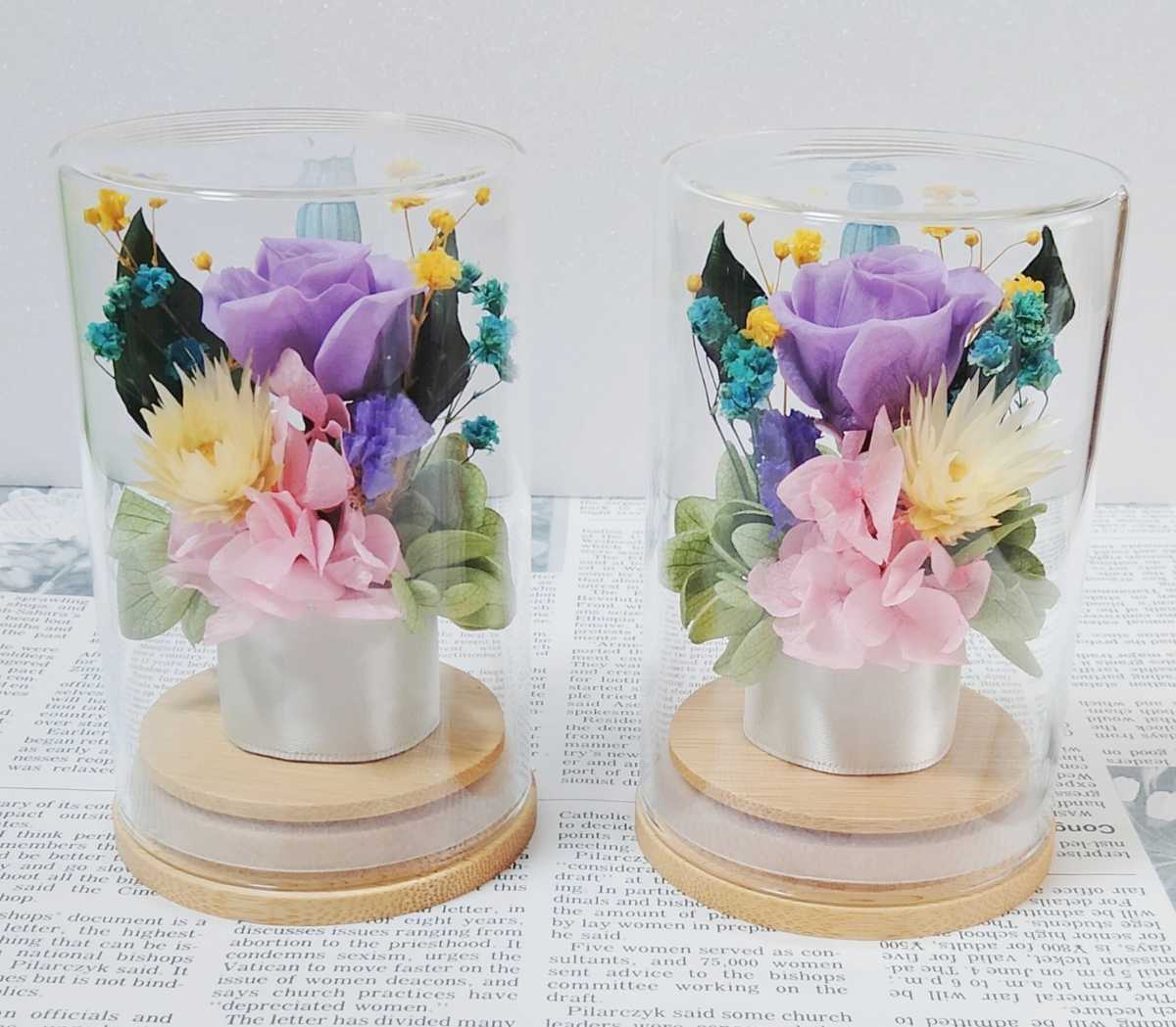 お供え花 仏花 ガラスケース入り プリザーブドフラワー 7576 プリザーブドフラワー 売買されたオークション情報 Yahooの商品情報をアーカイブ公開 オークファン Aucfan Com