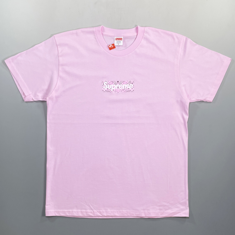 未使用品 19aw Supreme Bandana Box Logo Tee Pink M シュプリーム 