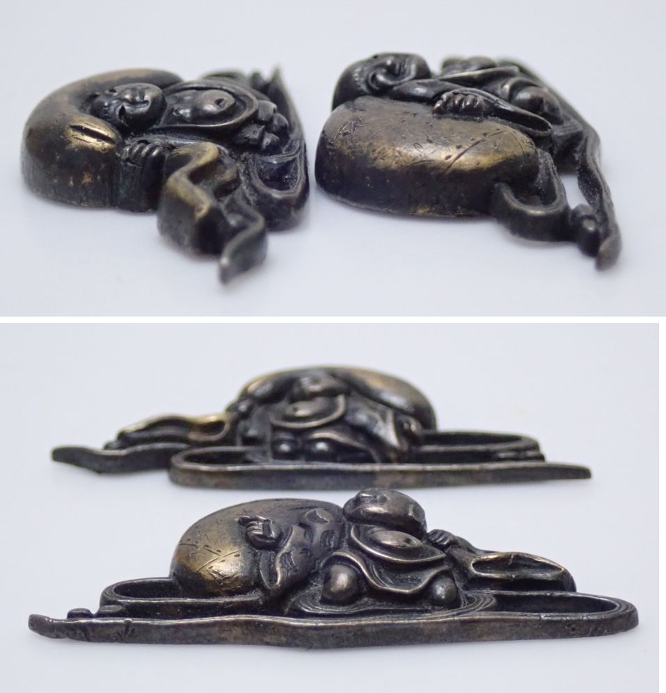 無銘 目貫 日本刀販売の葵美術 布袋(アンティーク 布袋の中古品・新品