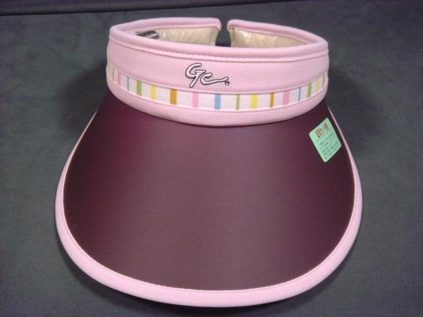 【グリーンＣ】可愛いレイズンカラーの素敵なサンバイザー未使用_1