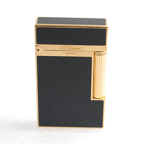 デュポン/ST DUPONT/ライン2/ガスライター/ブラックラッカー×ゴールド
