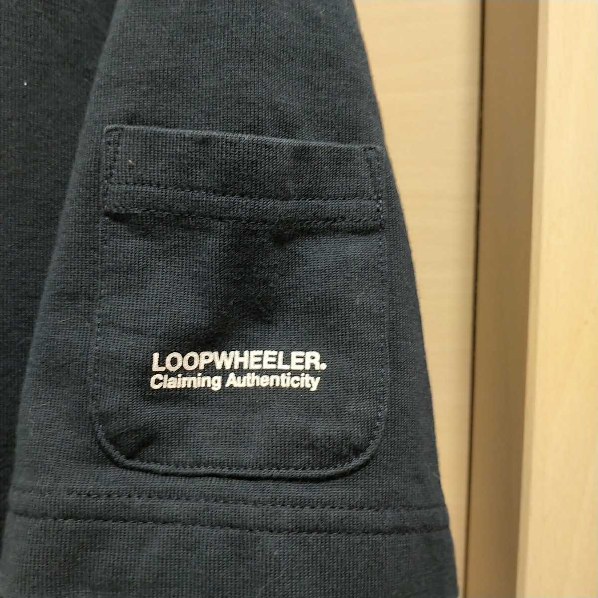 ループウィラー スイスコットン Tシャツ LOOPWHEELER L ネイビー(L 
