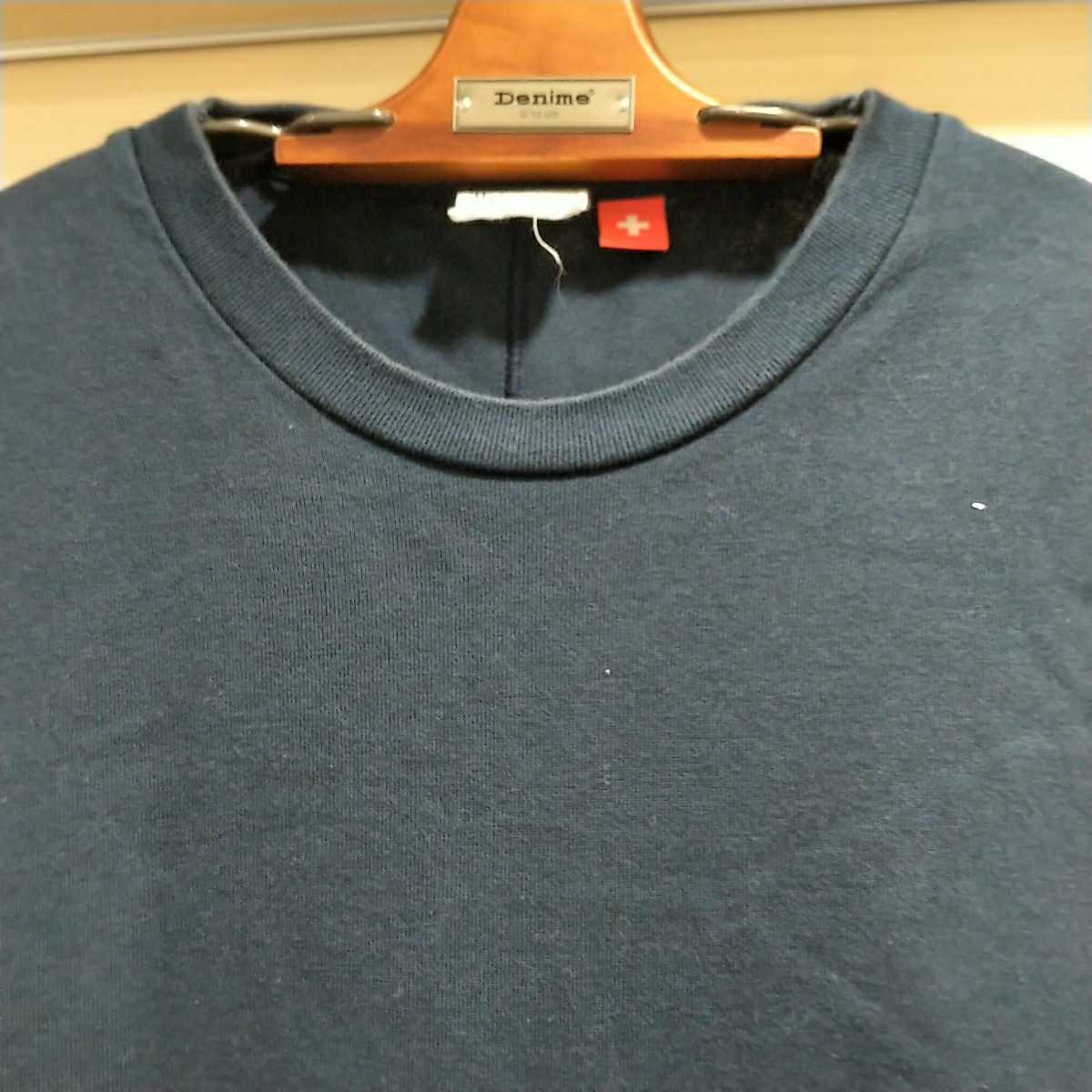 ループウィラー スイスコットン Tシャツ LOOPWHEELER L ネイビー(L 
