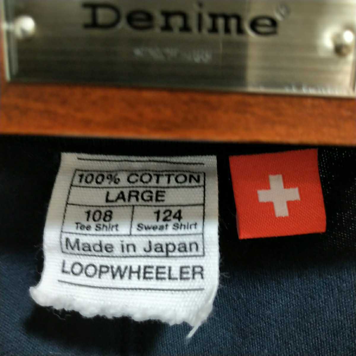 ループウィラー スイスコットン Tシャツ LOOPWHEELER L ネイビー(L 