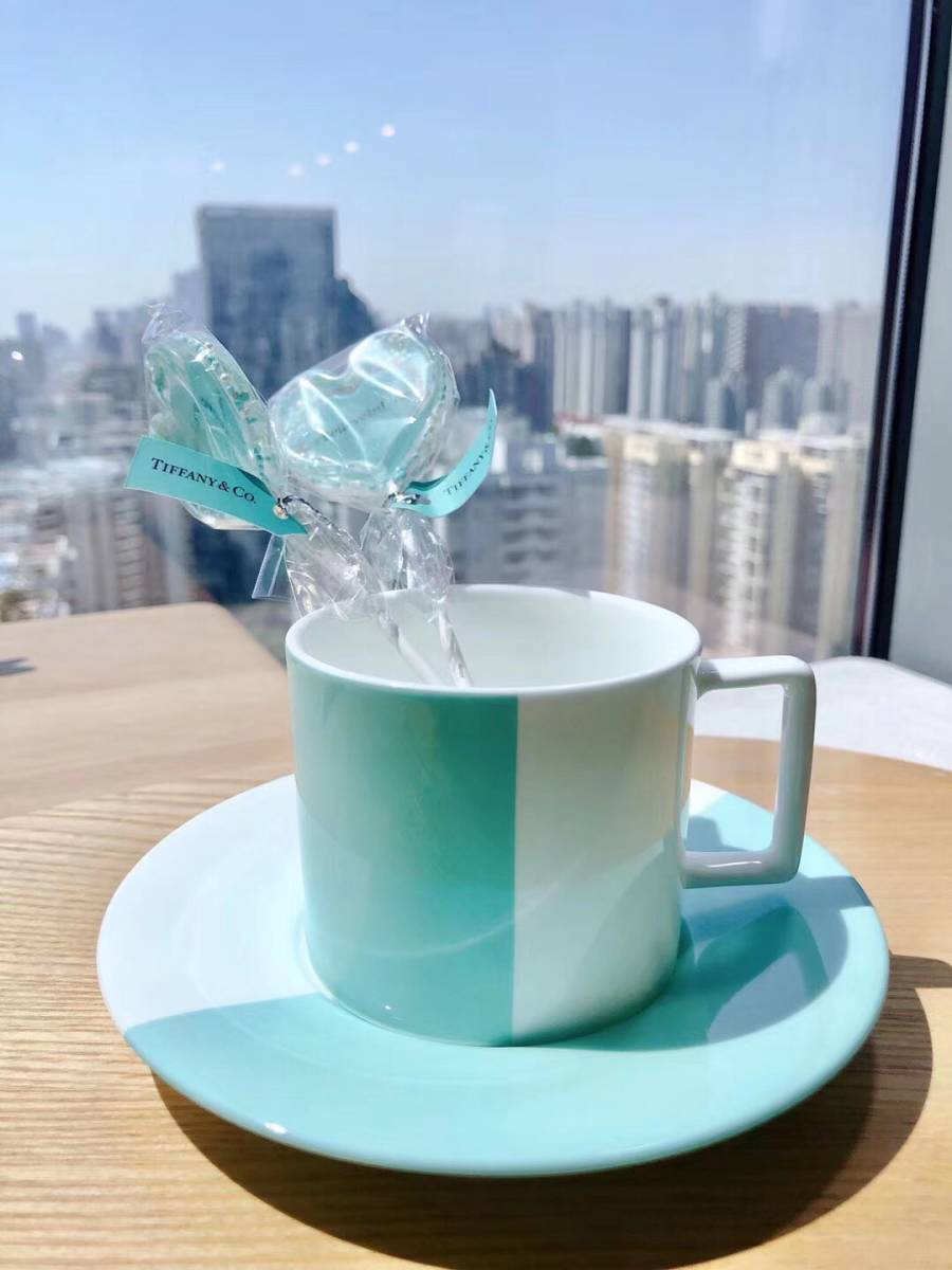 【新品未使用】TIFFANY　ティファニー　Tiffany & Co　43311　カップ&ソーサー　2点セット　ギフト_4