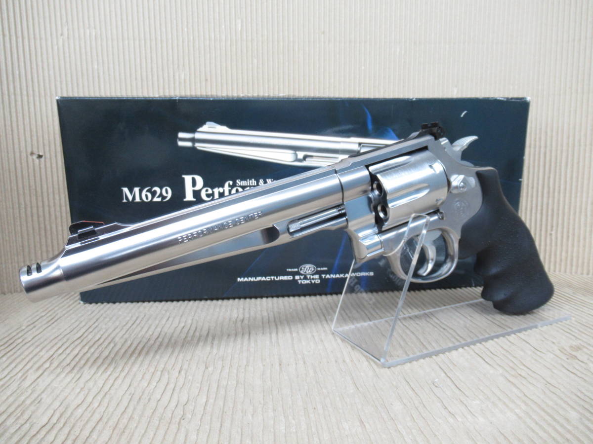 タナカワークス ガスリボルバー S&W パフォーマンスセンター M629(シルバー)中古品 7.5inch ガス漏れ無し 元箱&取説付き 初速71.0m/s