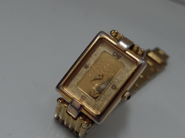 エルジン ELGIN 純金 インゴット 1g表記 腕時計 SWISS BANK 999.9 FK