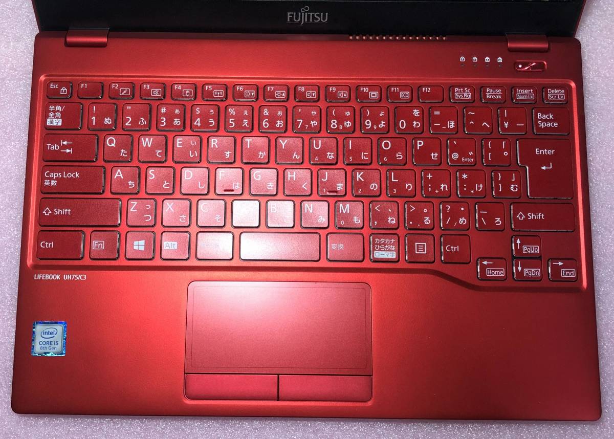 富士通 LIFEBOOK UH75/C3 Core-i5 8265Uプロセッサー 4GB SSD256GB