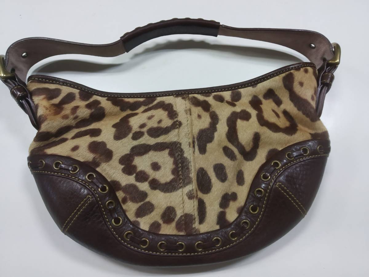 コーチ ショルダーバッグ COACH ハラコ ハラコ☆アニマル柄 レオパード 