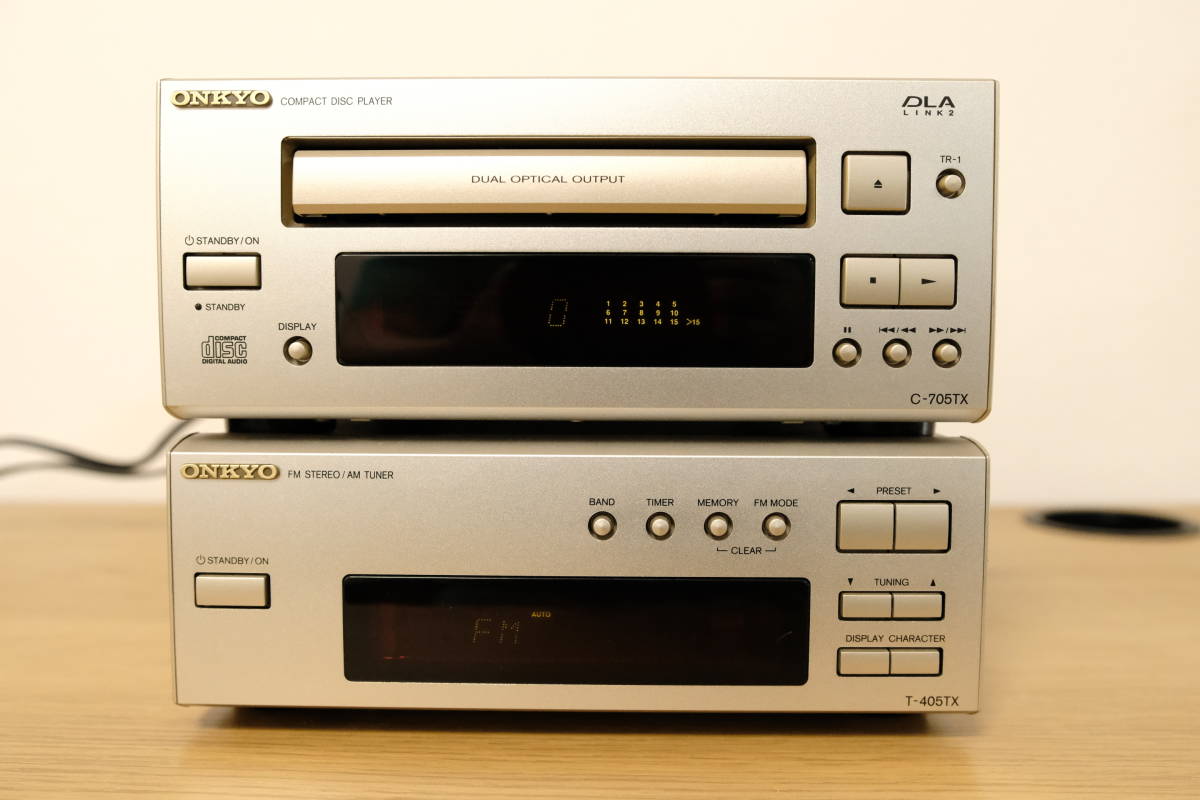 ONKYO C-705TX &MD-105TXディスクプレーヤー ONKYO C-705TX CDプレーヤー オンキョー C-705 INTEC205 | C-705X CD