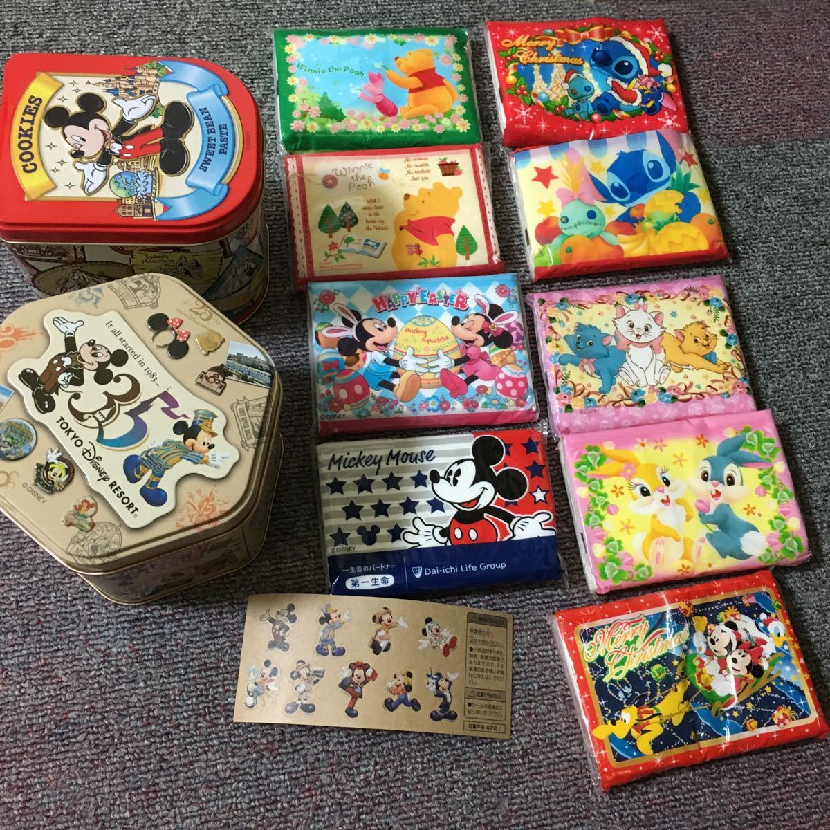 ディズニーランド Tdl 35周年 クッキー 空き缶 ステッカー 第一生命 ティッシュ ディズニー 売買されたオークション情報 Yahooの商品情報をアーカイブ公開 オークファン Aucfan Com