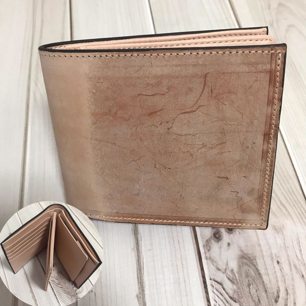 新作品 ブラウン系 ハンドメイド 新品 ブライドレザー ヌメ革/本革 