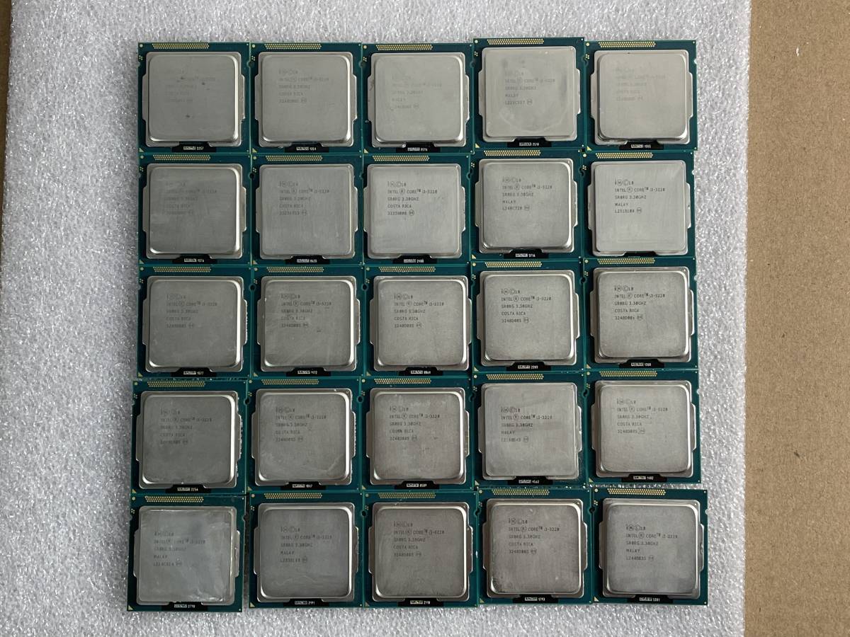 CPU i3-3220 3.30GHZ 25枚セット BIOS起動確認済 中古 【公式通販】
