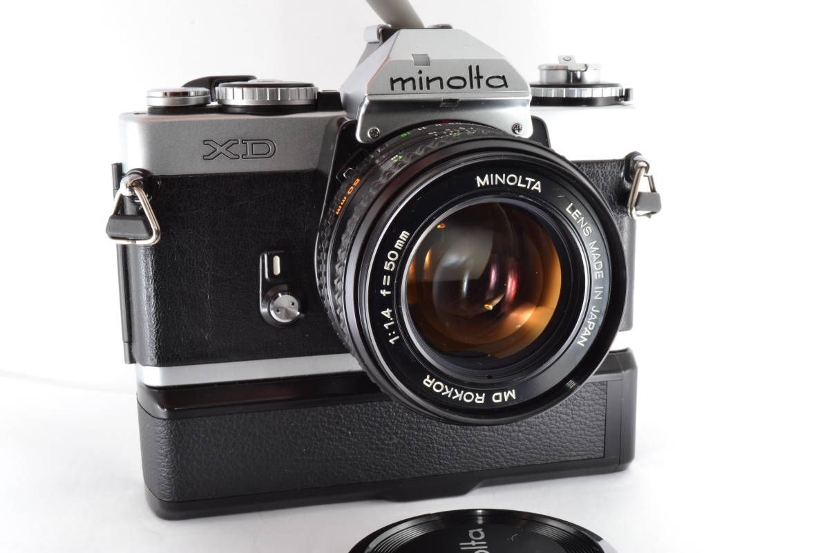 数量限定，新品 並品 ミノルタ MINOLTA XD シルバー + MD ROKKOR 50mm F1.4 + AUTO WINDER D セット #iw984(ミノルタ)｜売買されたオークション情報、yahooの商品情報をアーカイブ公開 - オークファン ミノルタ