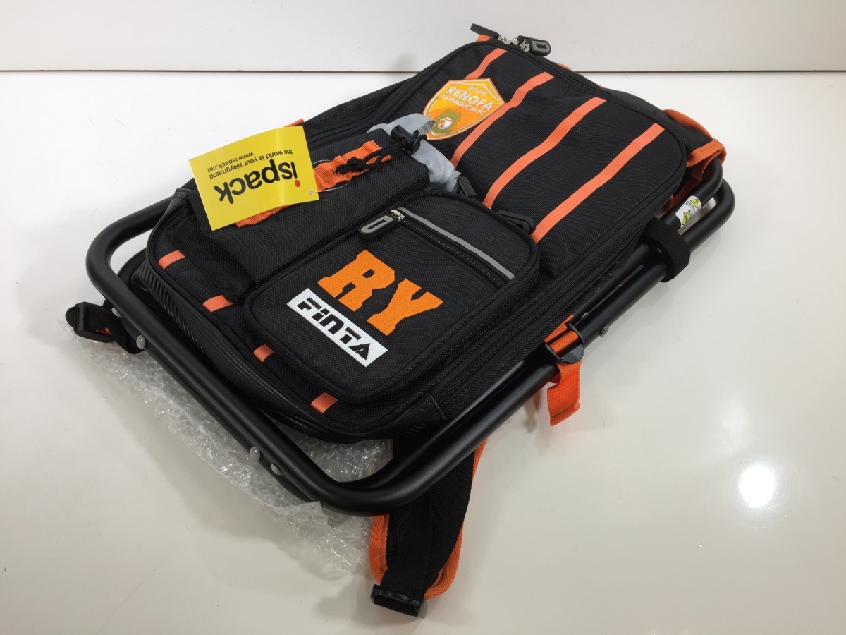 ispack フィンタ レノファ山口 コラボ 座れるリュック イスパック
