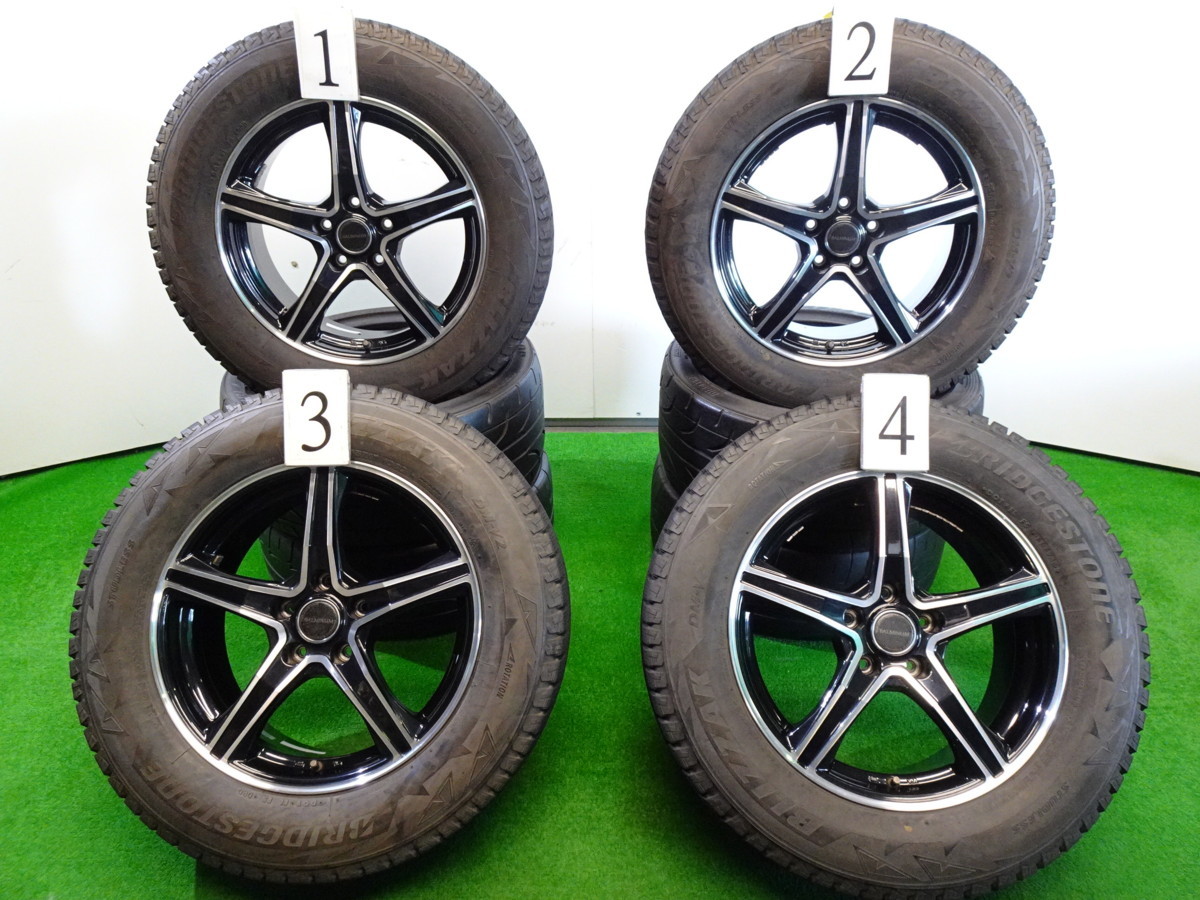4本 バルミナ 17インチ 7J +38 5H PCD 114.3 スタッドレス