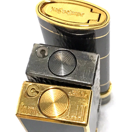 ガスライター Dunhill - サンローラン 0 2026年最新ダンヒルローラガスライターの人気アイテム ダンヒル イヴ・サンローラン ガスライター ローラー式 他 ジッポー オイルライター 喫煙具 着火× 5点セット