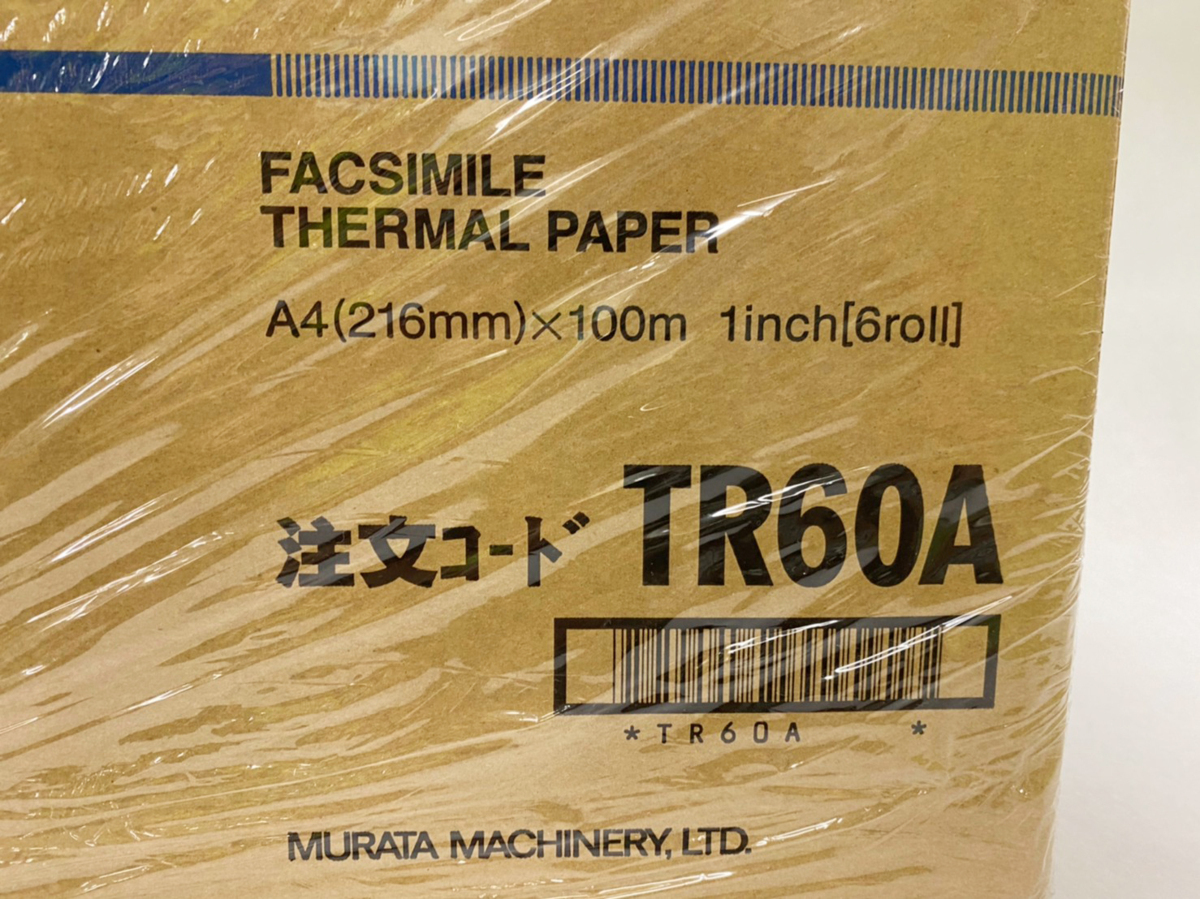 新品 未使用品＞ムラテック FAX F-390用 A4感熱記録紙 [216mm幅×100m 1