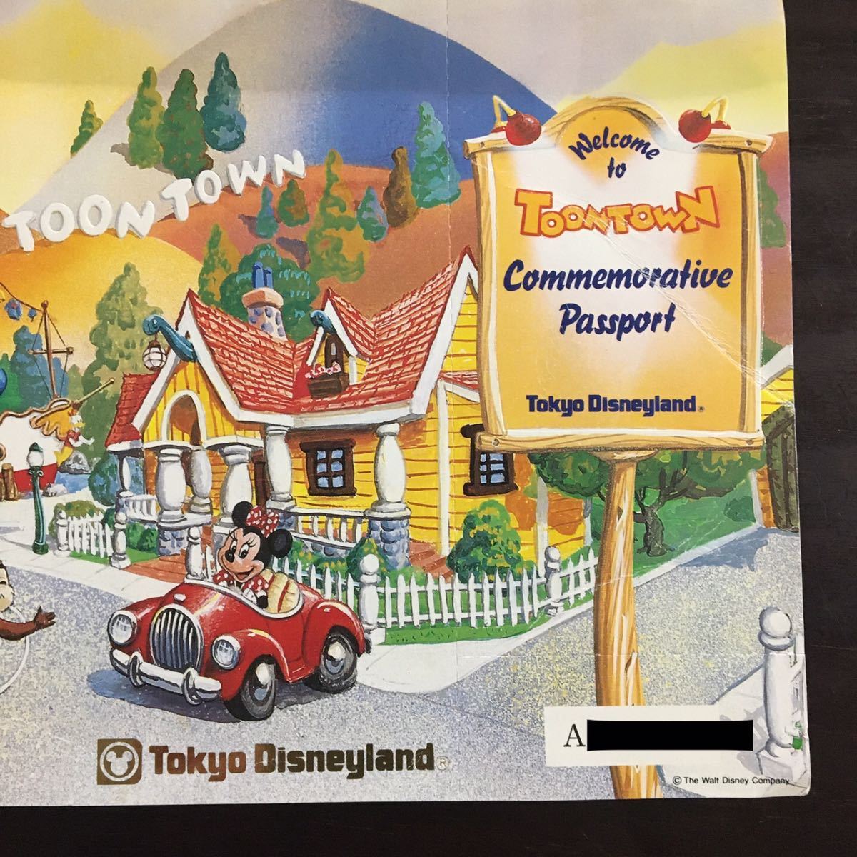 トゥーンタウン オープン記念パスポート メルカリ ディズニーランド 