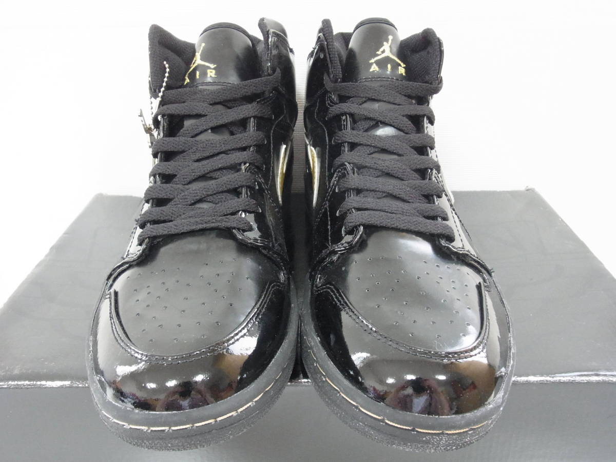 新品箱付 2003 NIKE AIR JORDAN 1 RETRO BLACK METALLIC GOLD AJ1 
