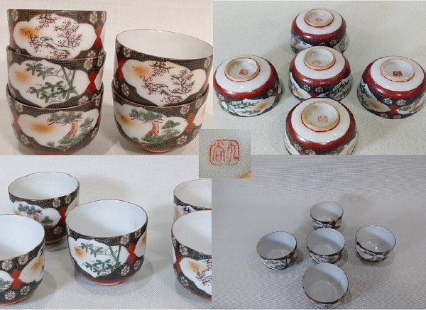 ☆中古品☆備前焼 セットまとめ売り 共箱 茶器 湯呑 壷 花瓶 ぐい呑み