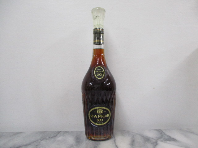 K5990★古酒★1000円～★未開栓★CAMUS カミュ XO ロングネック コニャックブランデー★700ml 40%