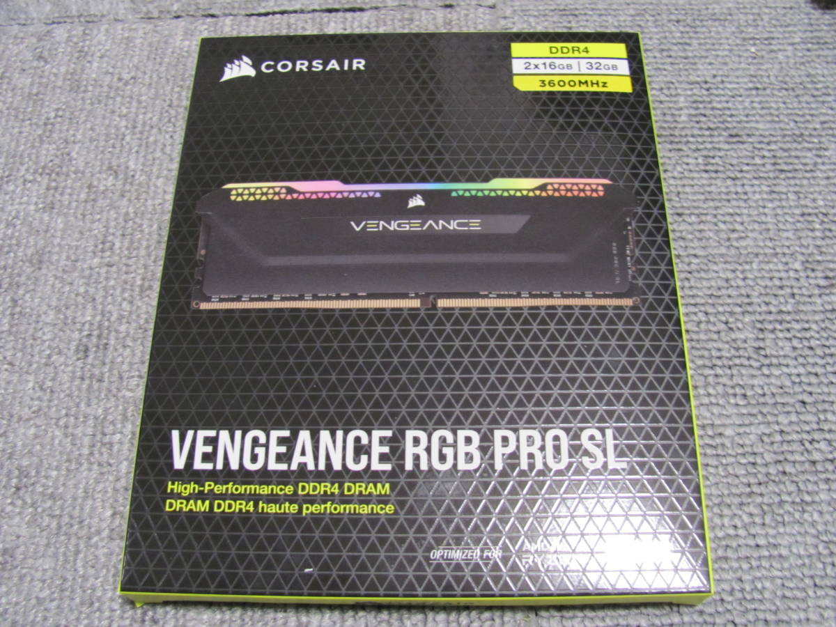 CORSAIR DDR4-3600 16GBx2 中古品 A2816⁄中古品⁄デスクトップメモリ