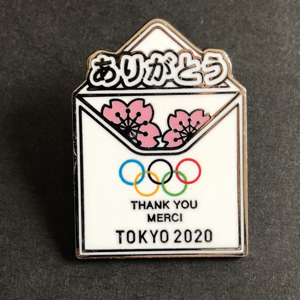 東京オリンピック□ボランティアピン□ありがとう□非売品□ピンバッジ