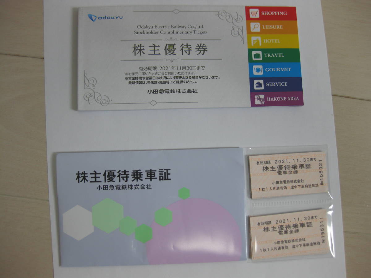 小田急電鉄　株主優待乗車証　株主優待券