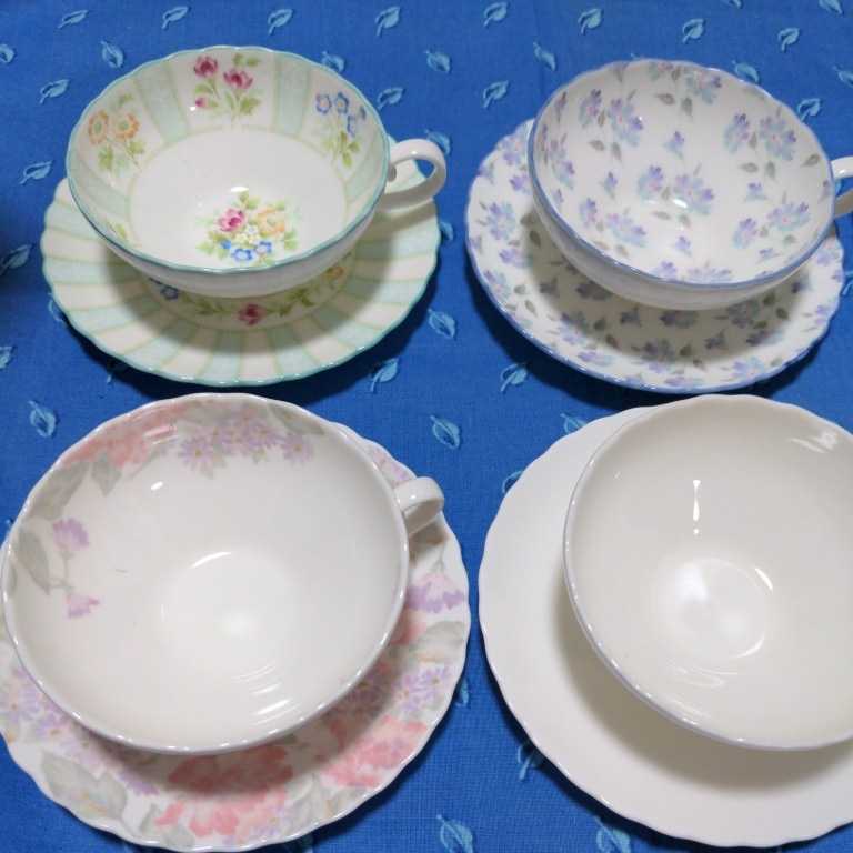 ●ノリタケ♪ティーセット６客柄違い●スウィートバイオレット、小花柄、フロローラ他