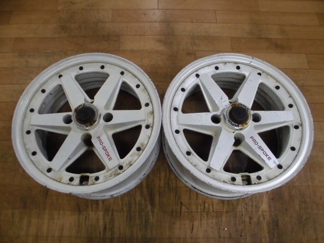 ホシノレーシング HOSHINO IMPUL インパル PRO-SPOKE ホイール 2本 4H-114.3 15インチ 6.5J+20 R30 R31 R32 S13 シルビア ローレル 180SX