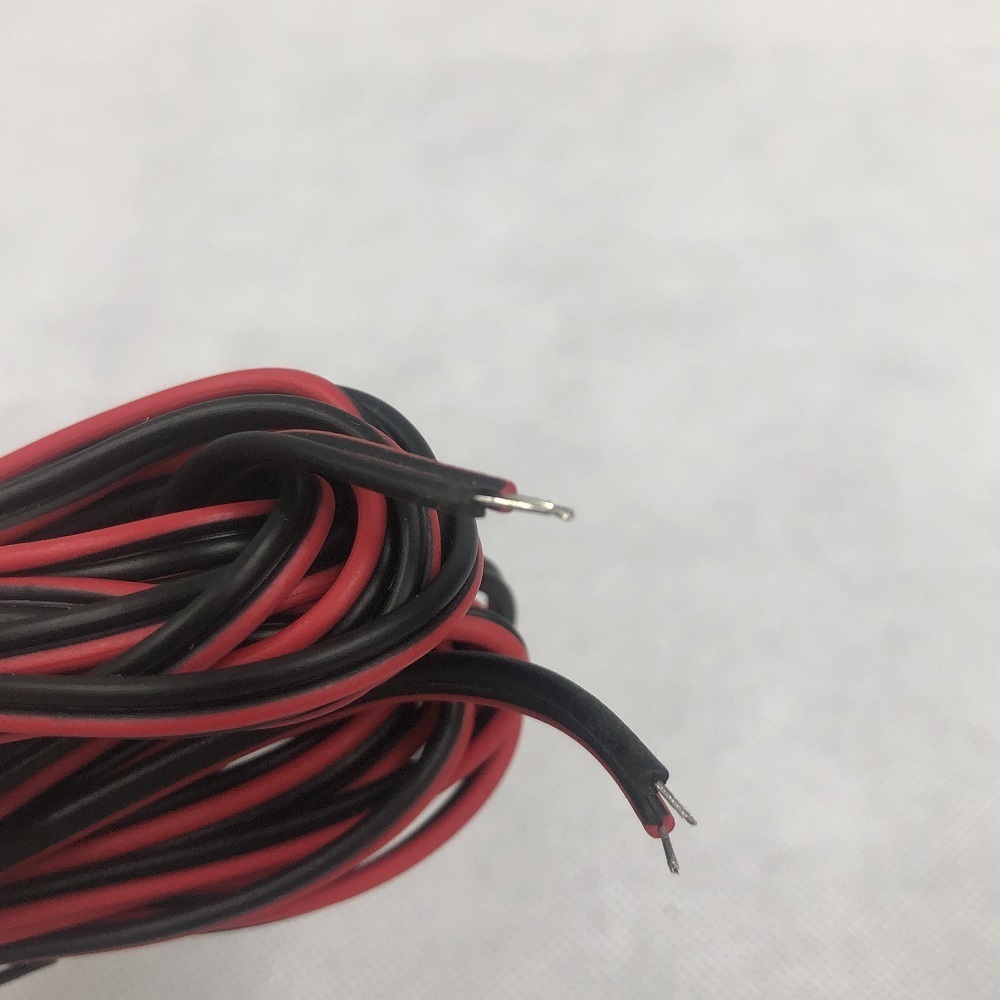 スピーカーケーブル　21Gｘ3ｍ　赤黒W線ｘ２本入り　片側端子加工　SC-2103_5