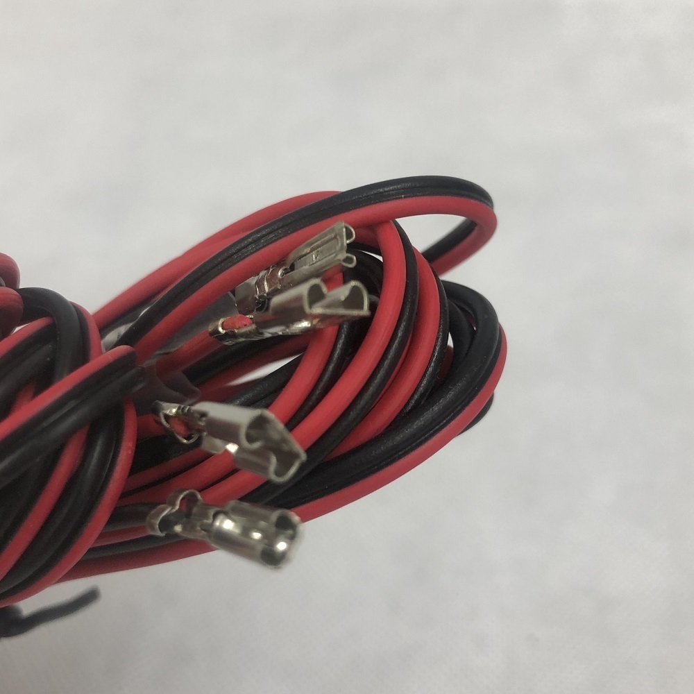 スピーカーケーブル　21Gｘ3ｍ　赤黒W線ｘ２本入り　片側端子加工　SC-2103_6