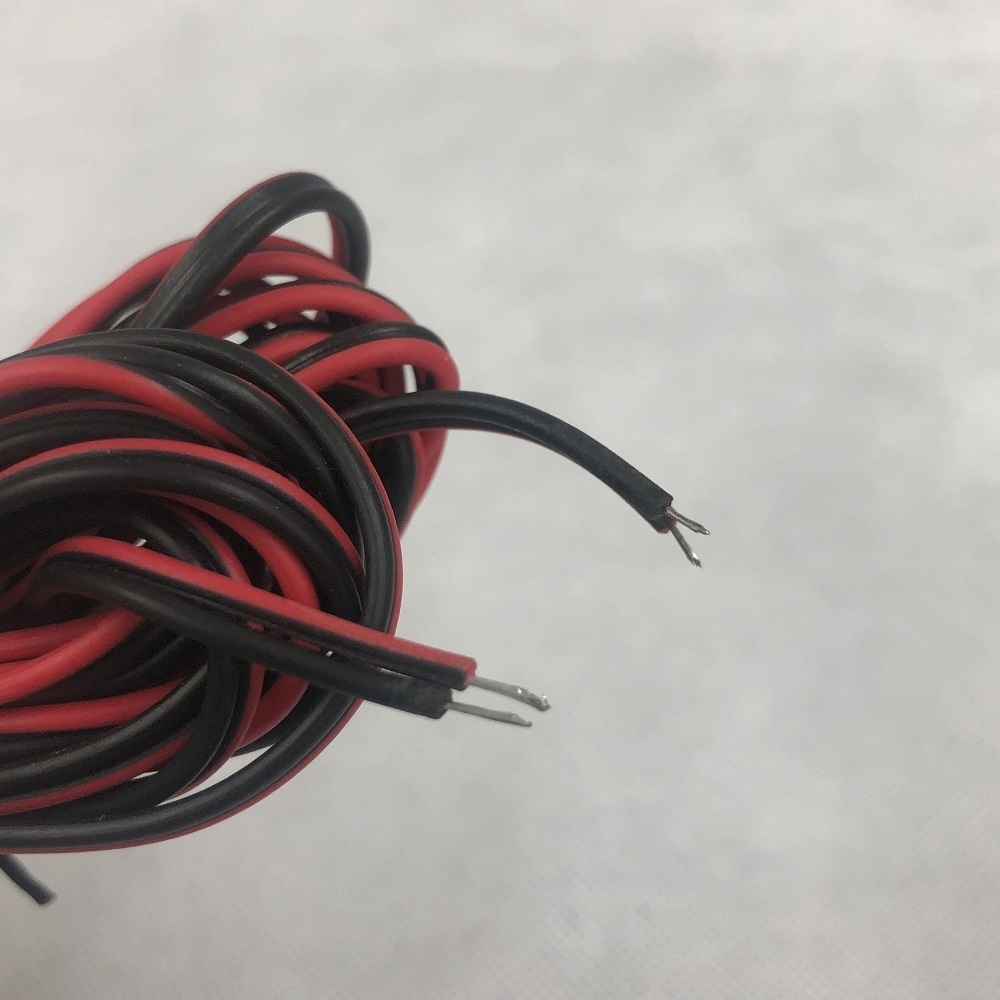 スピーカーケーブル　21Gｘ3ｍ　赤黒W線ｘ２本入り　片側端子加工　SC-2103_7