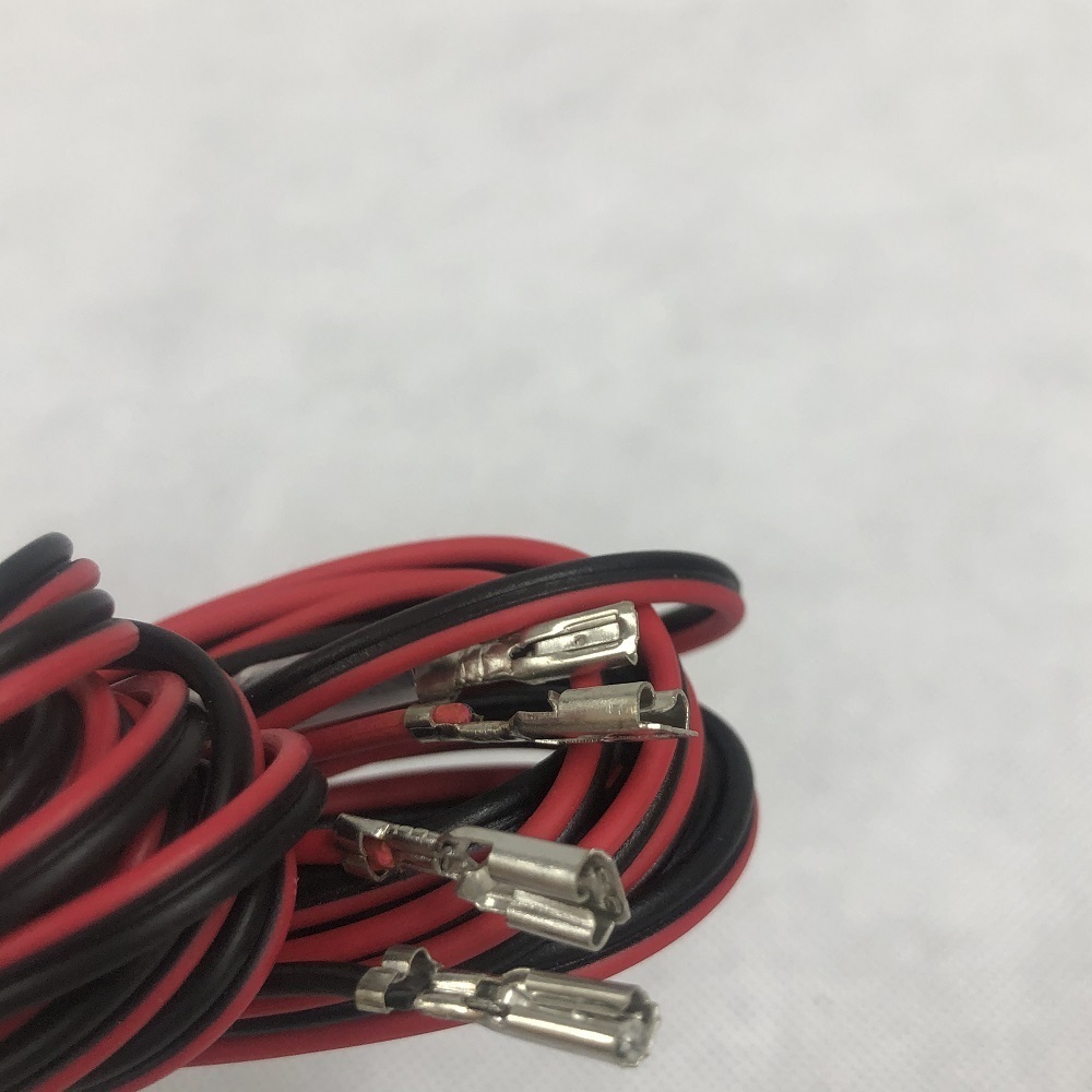 スピーカーケーブル　21Gｘ3ｍ　赤黒W線ｘ２本入り　片側端子加工　SC-2103_8