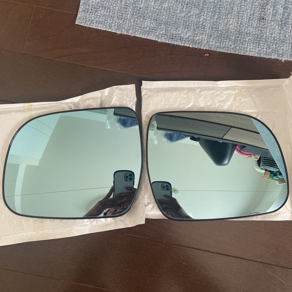 トヨタ純正 レインクリアリングブルーミラー 20アルファード ヴェルファイア 70ノア ヴォクシー 50エスティマ ドアミラー 左右セット 