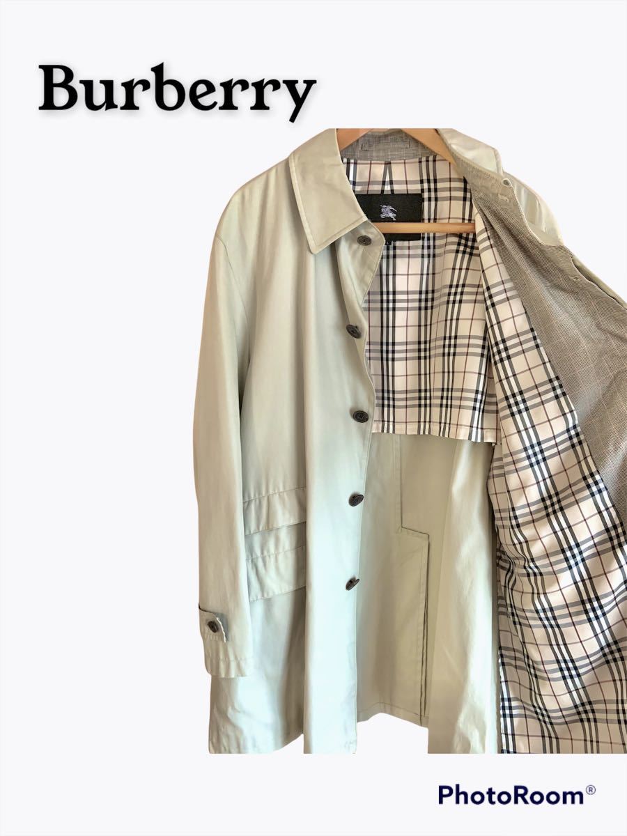 BURBERRY バーバリーブラックレーベル ノバチェック ステンカラー