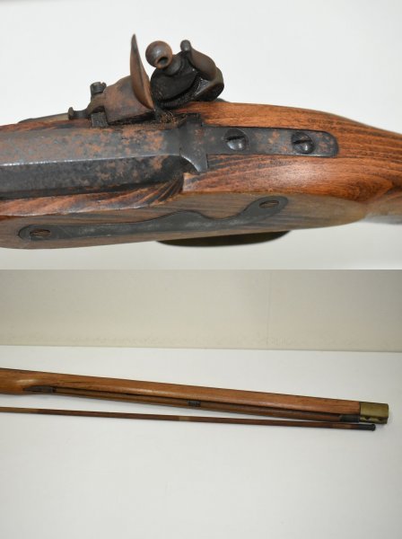 ミロク] フリントロック 装飾銃 ケンタッキーフリントロックライフル