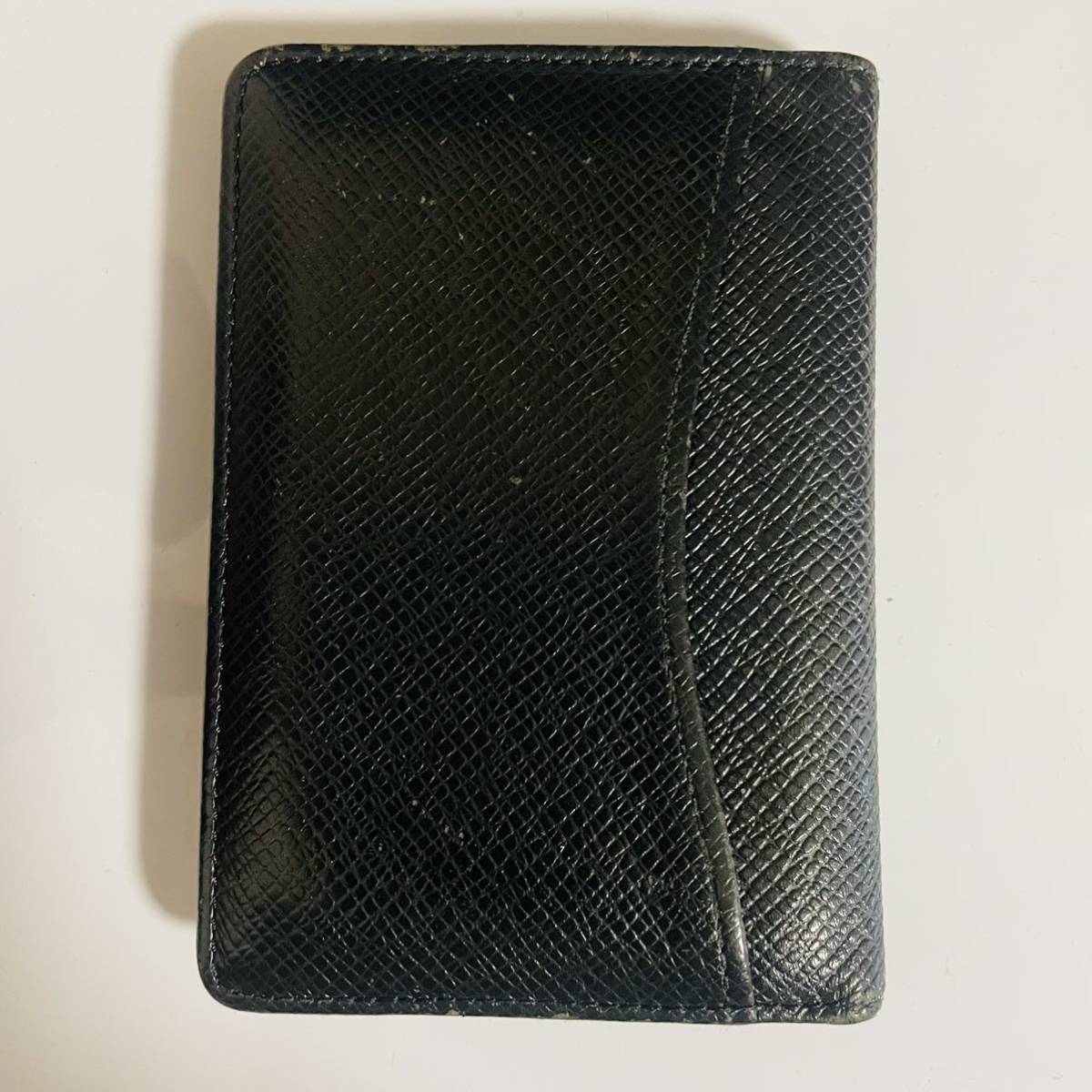 本物　美品　ルイヴィトン LOUIS VUITTON オーガナイザードゥポッシュ M30512 名刺入れ カードケース タイガレザー アルドワーズ 黒 LOUIS VUITTON ルイヴィトン ジッピー ❣️極美品❣️ルイヴィトン ルイヴィトンの通販