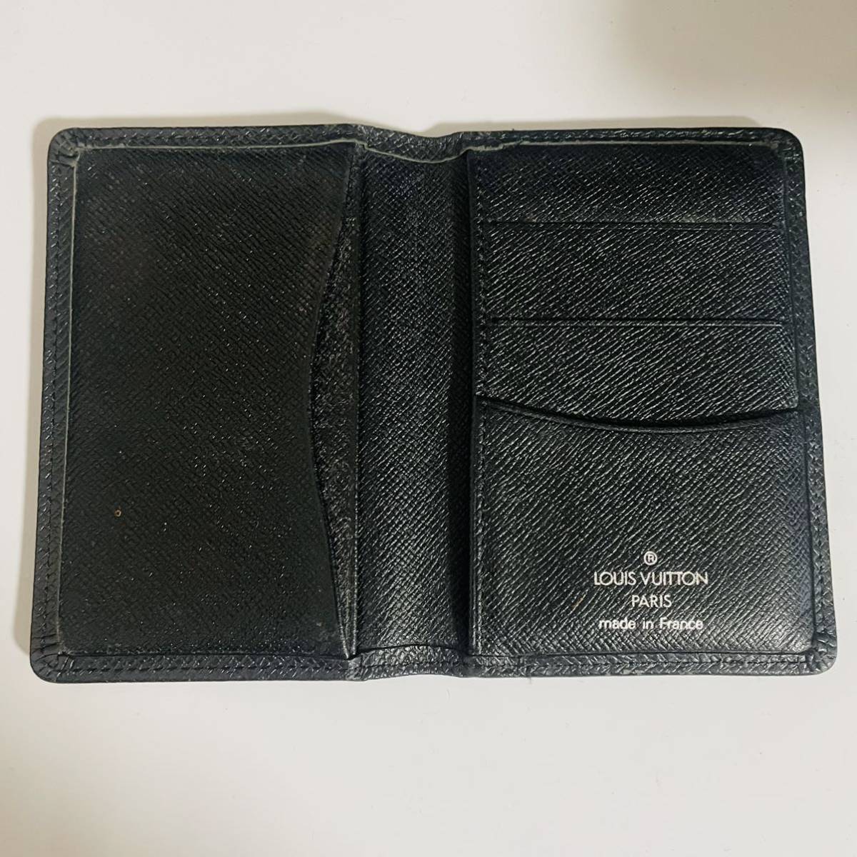 本物　美品　ルイヴィトン LOUIS VUITTON オーガナイザードゥポッシュ M30512 名刺入れ カードケース タイガレザー アルドワーズ 黒 LOUIS VUITTON ルイヴィトン ジッピー ❣️極美品❣️ルイヴィトン ルイヴィトンの通販