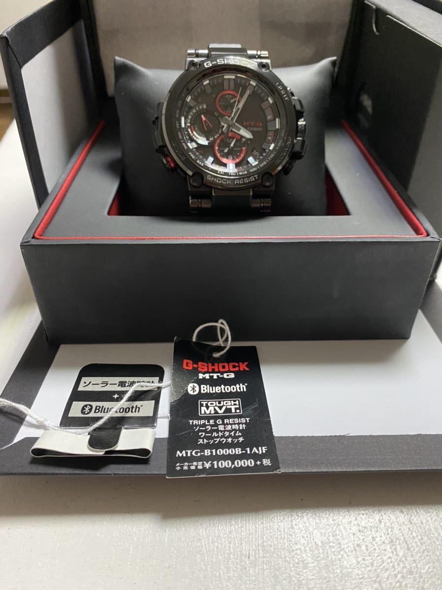 カシオG-SHOCK Bluetooth MTG-B1000B-1AJF 電波ソーラー腕時計 【公式 