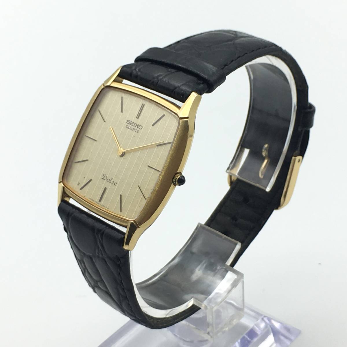 N6-210 SEIKO/セイコー Dolce ドルチェ メンズ クォーツ 腕時計 レザー 