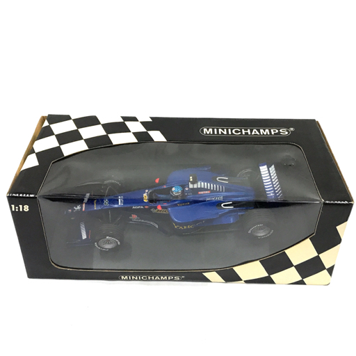 ミニチャンプス 1/18 プジョー ジョンアレジ Prost Peugeot AP03 J.Alesi 保存箱付き ミニカー MINICHAMPS