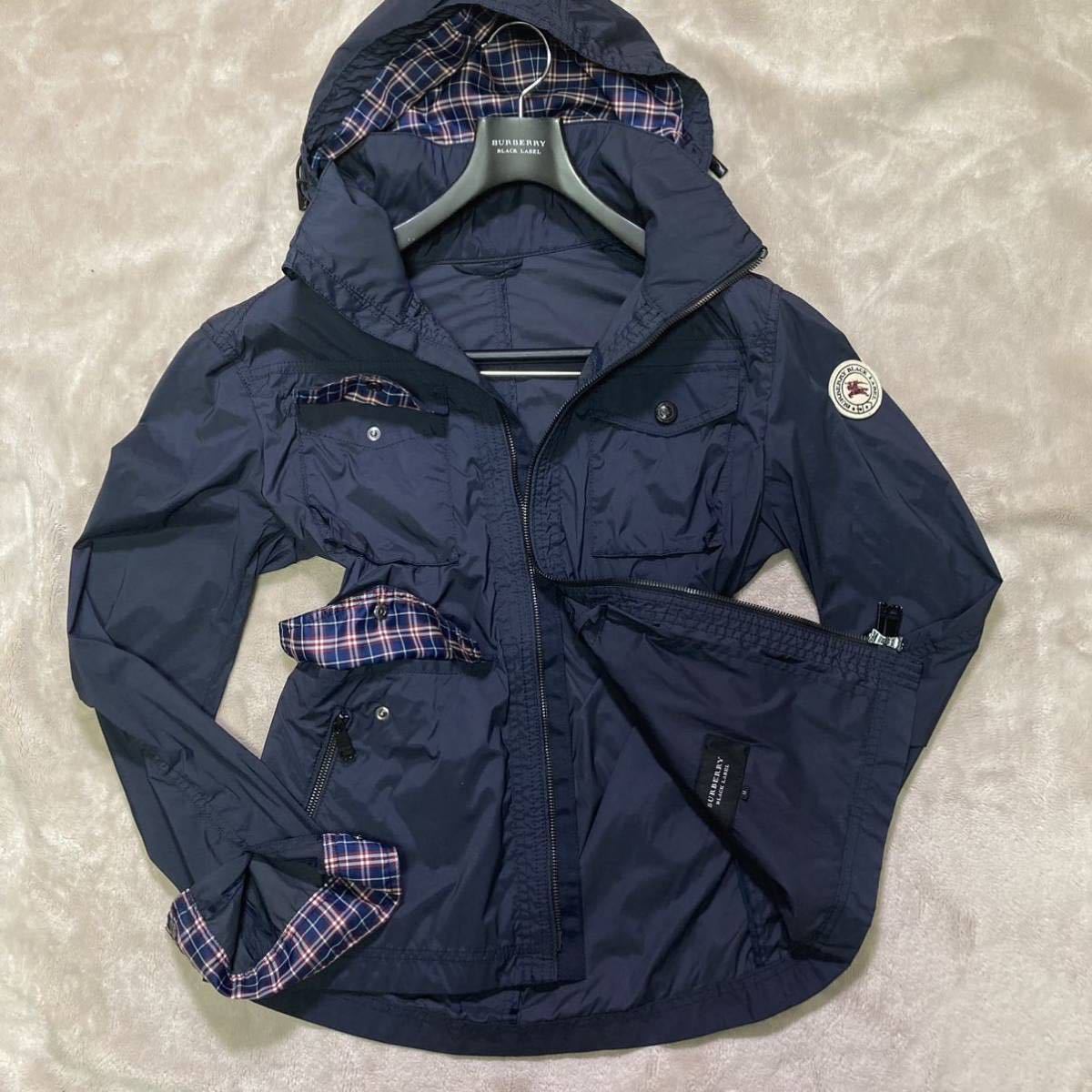★極美品★人気！ワッペンロゴ★バーバリーブラックレーベル ナイロンジャケット ナイロンジャケット アウター Burberry Black label M