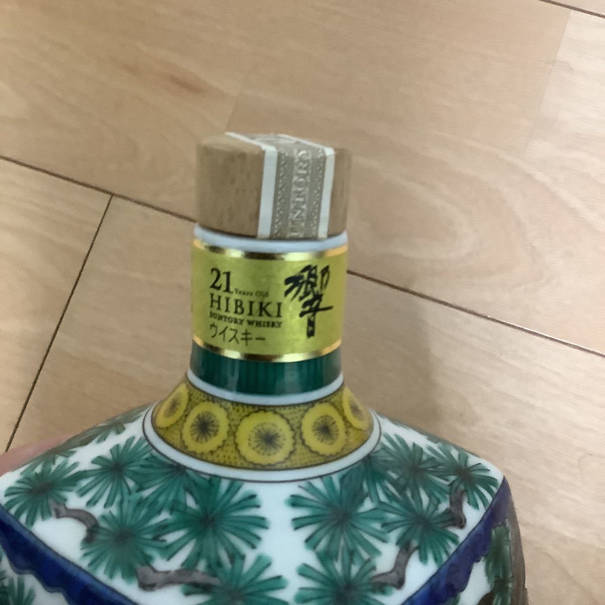 中身なし　響21年 九谷焼　吉田屋風花鳥図角瓶_5