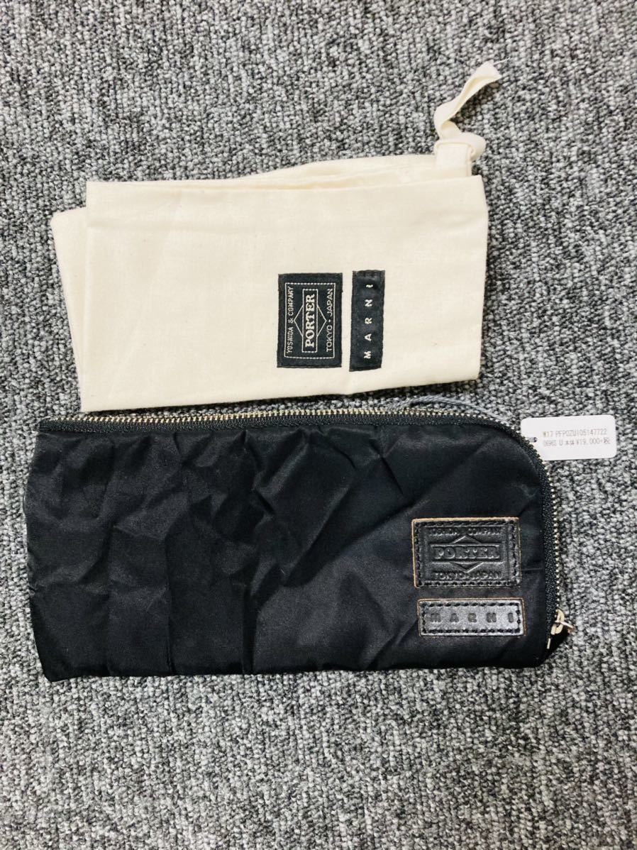 新品 MARNI PORTER L字ジップ 長財布 ウォレット マルニ 財布 長財布