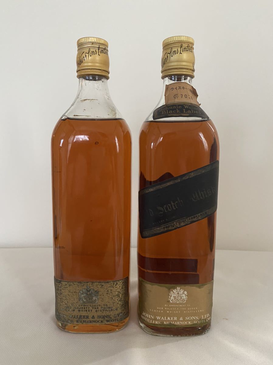 ジョニーウォーカー ブラックラベル 760ml 2本セット　未開栓　同梱可　1円スタート　まとめ　johnnie walker BLACK LABEL ジョニ黒